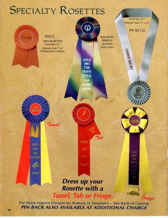 Specialty Rosettes